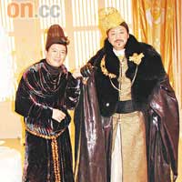  飾演太監的杜汶澤（左），有幸與前輩狄龍演對手戲。
