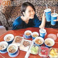 梁詠琪獲Fans空運台灣美食給她享用。