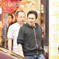 沈嘉偉相約老友張智霖及城城到茶餐廳歡聚。