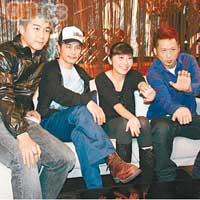周俊偉（左起）、連凱和阿肥（右）接受《娛樂on Show》專訪，大談拍攝趣事。