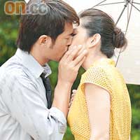 古仔連環與李冰冰及蔡卓妍咀嘴。
