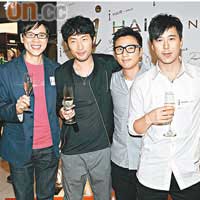 (左一)：陳志雲、(左三)：崔建邦、(左四)：鄧健泓