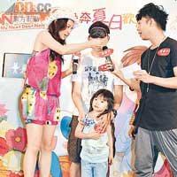  徐子珊餵巿民食雪糕，相當親民！