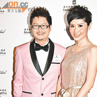  陳貝兒盛裝撐何國鉦婚紗騷。