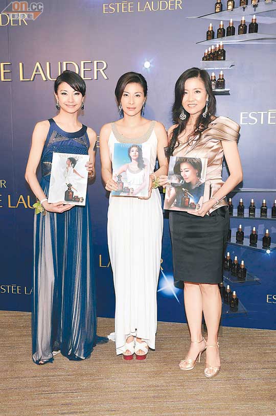  品牌邀來譚元元（左起）、晶晶及李志延擔任星級宣傳。
