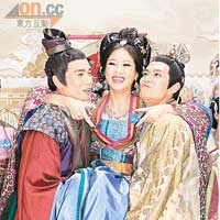 陳敏之飾演刁蠻公主，經常欺負「駙馬」蕭正楠（右）。資料圖片