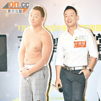  王喜成功勁減二十多磅，並有意拍攝寫真留念。