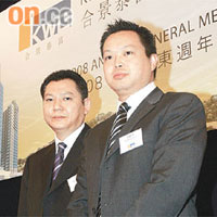 合景執行董事徐錦添大讚郭炳江屋企個廚師好掂。資料圖片