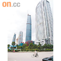 廣州國際金融中心三分一樓面完成招商。