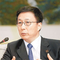 上海市長韓正批評銀行家為了賺錢，便不顧廉恥。	（彭博社圖片）
