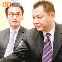 合景泰富主席孔健岷（右）稱，獵德項目最快明年底推售。