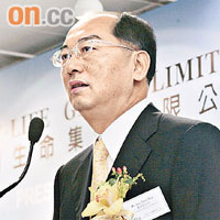 中國生命主席劉添財稱，內地殯儀市場增長迅速。
