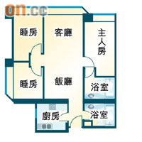 藍澄灣2座D室面積957方呎