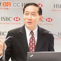 滙豐銀行執行董事王冬勝指，一旦市況好轉便會增加放款。