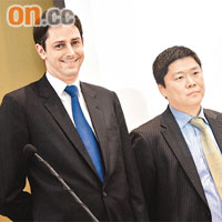 法巴中國及香港研究部主管歐文（左）預期，恒指可在明年升至30000點。