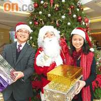 信置劉貴玉（右）表示，御龍山尚餘200餘伙待售，最低呎價約7100元起。