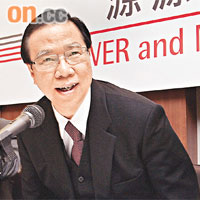 甘慶林表示，長江基建持逾百億元現金，有利物色大型收購。