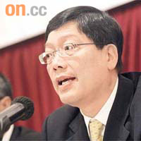 九建主席柯為湘（右）表示，內地樓市短期調整不會對銷售造成壓力。