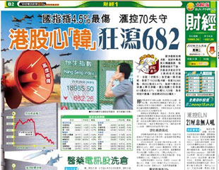 港股心「韓」狂瀉682