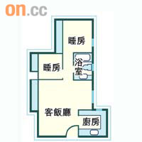 采葉庭 <br>  13座F室 面積673呎
