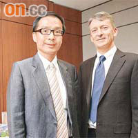 鴻興董事總經理任澤明（左）九月一日起出任主席。