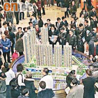 本港樓市上半年熱旺，其中內地買家佔新盤成交超過兩成。	資料圖片