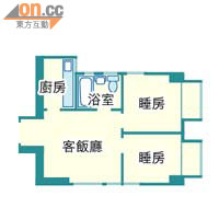 翠怡花園B座8室  面積402方呎