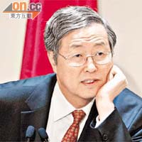 美國施壓，人民幣匯價屢創新高。圖為人行行長周小川。