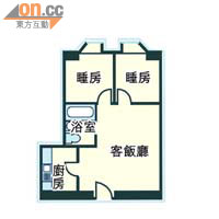 雅都花園B座B室面積534方呎