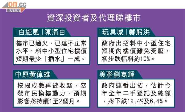 炒家警告樓市大劑
