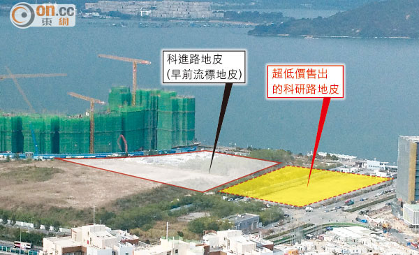 白石角地賤賣冧價五成