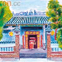 學生作品所繪的建築物，都是東院重要的見證。