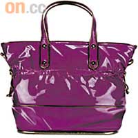 紫色漆皮料手挽袋 $5,499