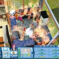 遊戲內亦會出現火災等意外，同現實生活差唔多。