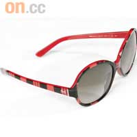 D&G紅色格仔太陽眼鏡 $2,100