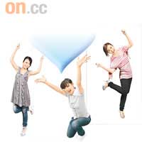 （左至右）Crystal、Regen、Winkie