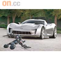 無論係機械人Sideswipe，定係跑車形態嘅Stingray Concept，造型都充滿未來氣息。