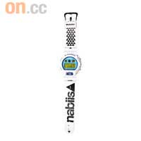 Nabiis × G-Shock DW-6900 （非賣品）黑白配搭本來就是Nabiis的標記，錶身上還有同樣代表着Nabiis的三角形圖案。