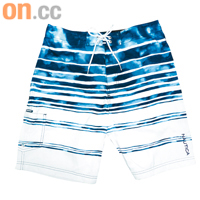 Nautica白×藍色橫間沙灘褲 $360 （A）