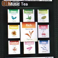 Music Tea其實跟SE手機的SenseMe功能好似，但前者更有心思，將唔同心情以不同茶包表達，女孩子一定Buy。