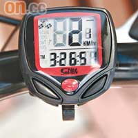 計速度器能在踩單車時計算時速。
