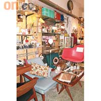 小小的店子，可找到許許多多懷舊傢俬、家品，Vintage一族尋寶之地。