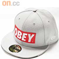 Obey灰×紅色貨車帽$399（a）
