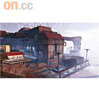 沿岸（Longshore）既擁有室外及室內環境，可在建築物中穿插及跳上空中走廊行捷徑，大規模廝殺或者打埋身戰都一樣適合。