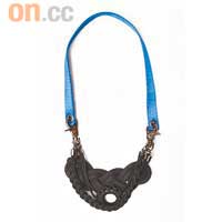 Lanyard藍×黑色頸鏈原價$1,580 四折$632 （b）