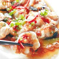 香樹子麵醬金錢鱔$62<br>香樹子是台灣一種帶酸味的果子，將之混入甜麵醬中，味道更醒胃，用來炮製口感超爽的野生鱔，起着提鮮之效。