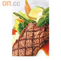 炭燒美國牛柳（b）<br>美國優質牛柳，肉質嫩滑，簡單Grill至半生熟，每一口都肉嫩Juicy富牛香。