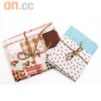 士多啤梨×格仔、Dot柄布藝，簡約用麻繩綁起，本身已是送禮佳品。$28至$198