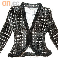 Alexander McQueen<BR>狗牙圖案粗呢絨西裝褸 $23,700 （G）