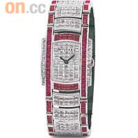 Assioma D紅寶石鑲鑽腕錶（中號31mm） 價格待定